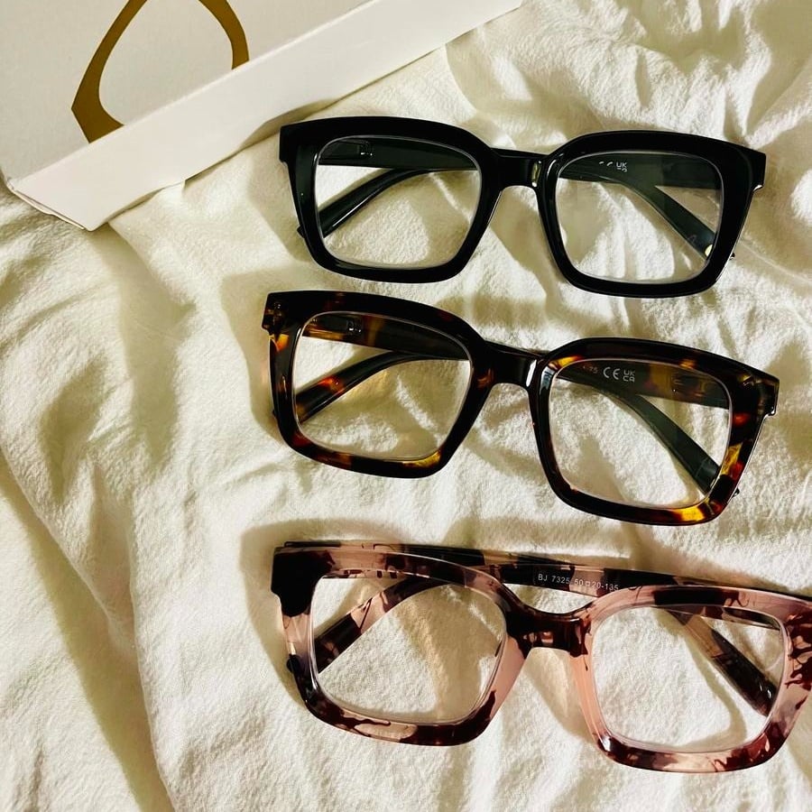 🔥Oferta specjalna – ✨👓Okulary do czytania w kolorze skorupy żółwia – duże, kwadratowe okulary z filtrem światła niebieskiego