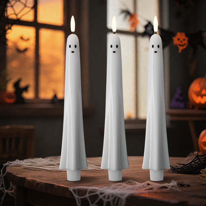 ๐๐ป Op afstand bedienbare spookkaars met 3D vlammende lont ๐ป๐