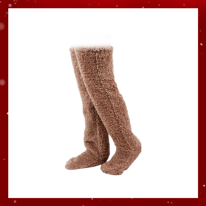 Ganzendons kniekousen voor Kerstmis
