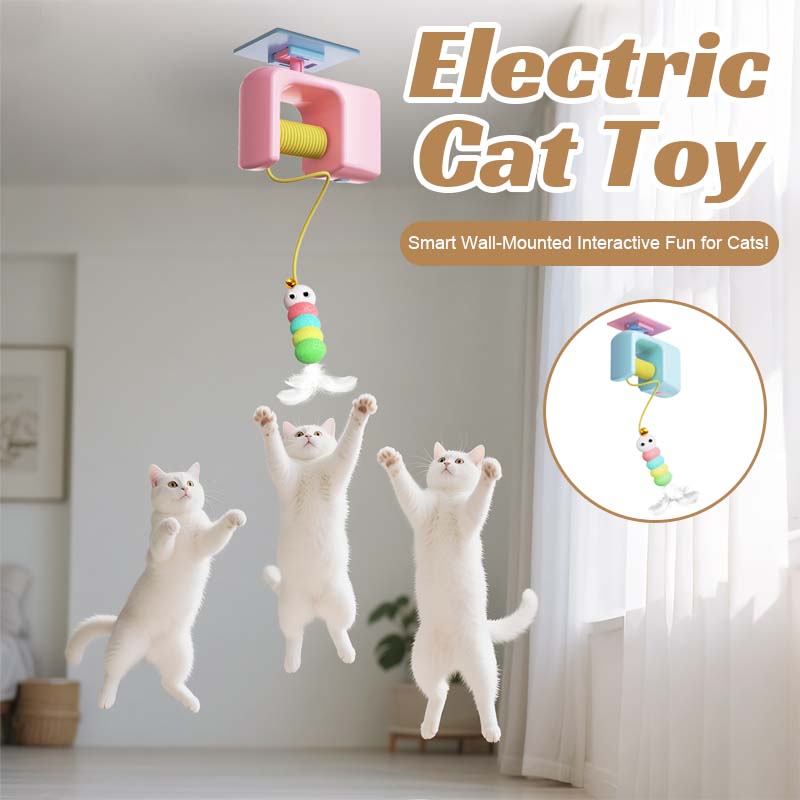 🎯 Elektrisch katten speelgoed – Slimme, interactieve speelervaring voor katten aan de muur!