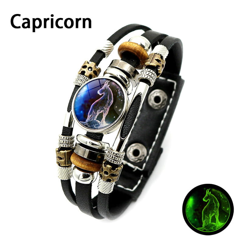 🌌 Bransoletka ze znakiem zodiaku świecąca w ciemnośc