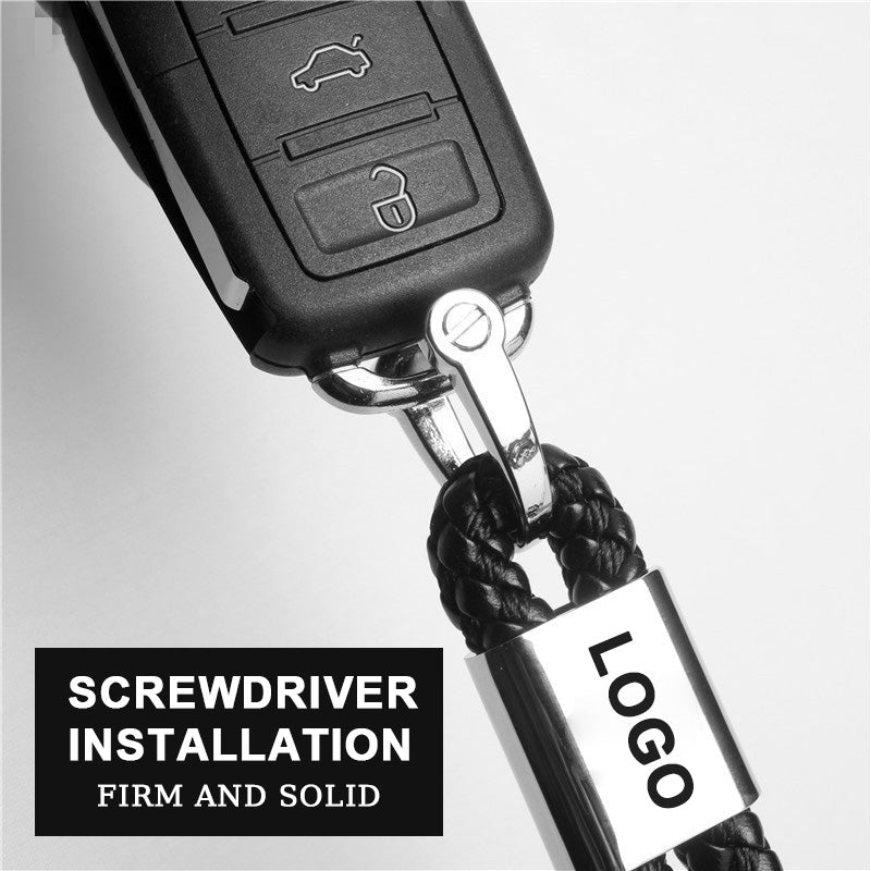 Gevlochten touw sleutelhanger