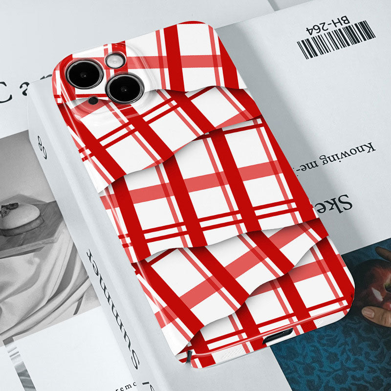 🌈Kleurcontrast Gestreepte Film Telefoonhoesje📱
