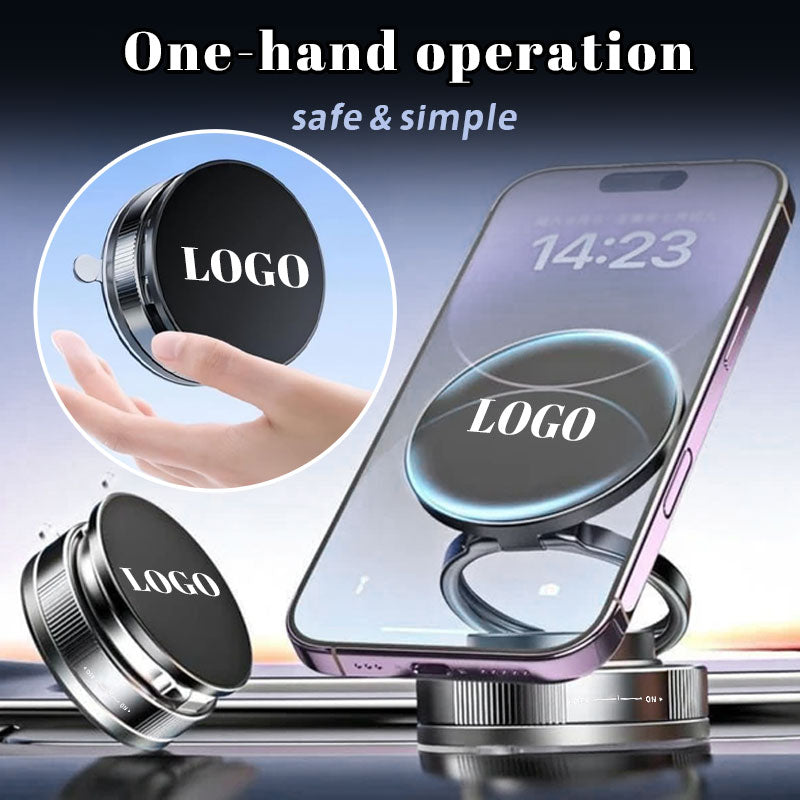 🚗✨Magnetische zuignap telefoonhouder (aanpasbaar met autologo)