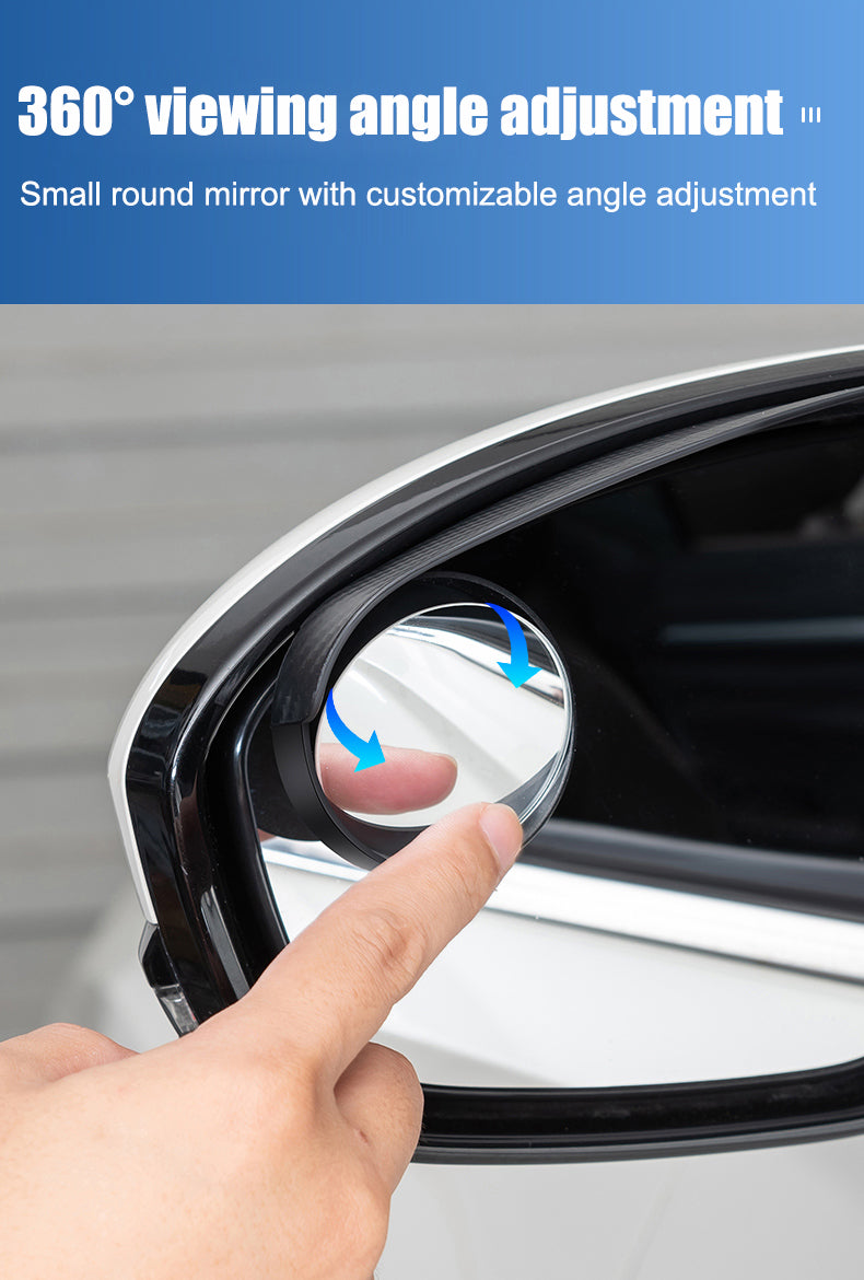 š„Hot Sellingš„ Auto Achteruitkijkspiegel Kleine Ronde Spiegel Regen Wenkbrauw (2PCS)