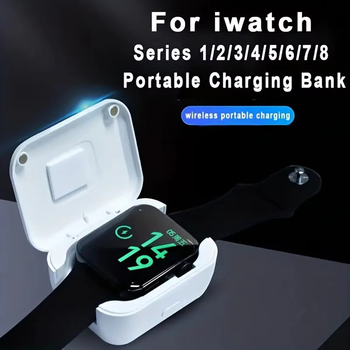 Draagbare draadloze powerbank voor Smartwatches