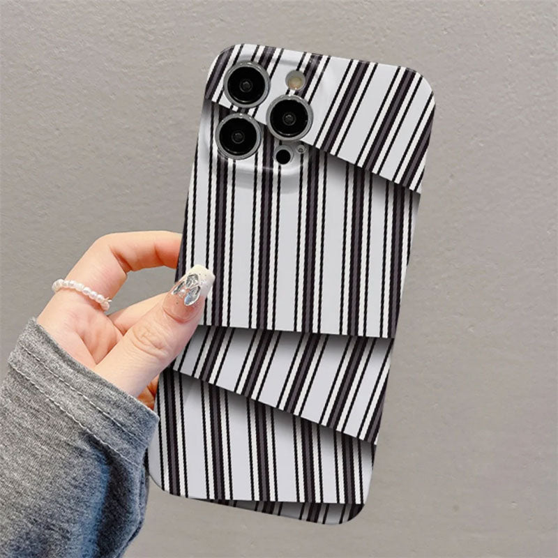 🌈Kleurcontrast Gestreepte Film Telefoonhoesje📱