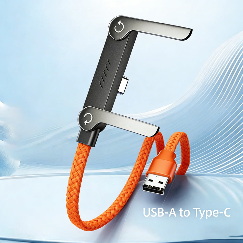 ⚡Kabel do szybkiego ładowania 240 W ze zintegrowanym, praktycznym statywem — uchwyt na telefon innebyg