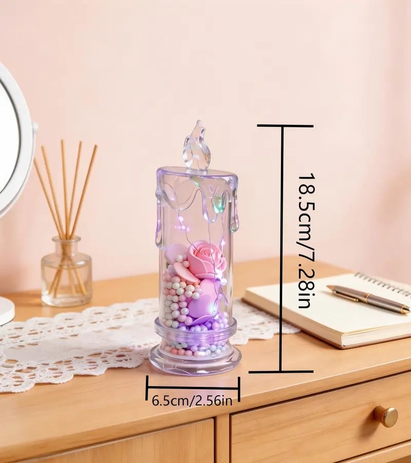 💖 Oferta ograniczona czasowo z okazji Dnia Matki 🌹 Lampa w kształcie róży
