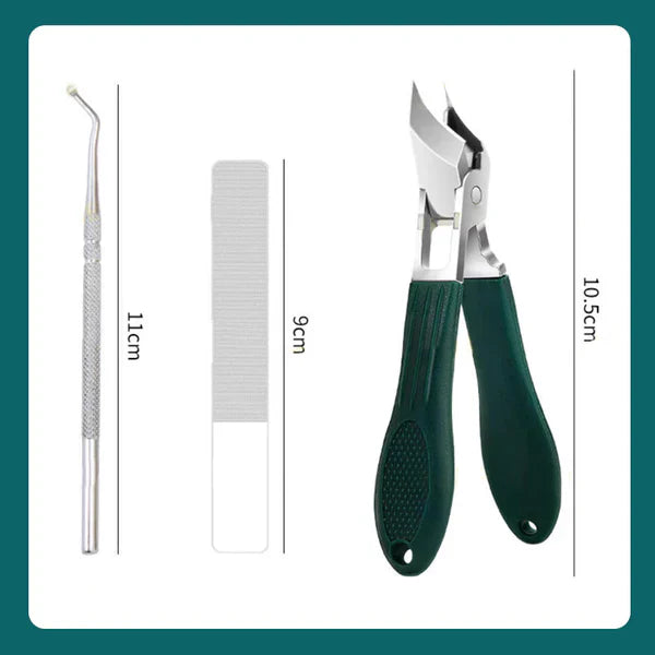 Antislip nagelknipper met afgeschuinde rand, set van 3