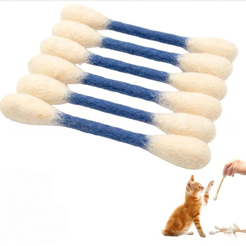 🐾Duże zabawki z wacików z kocimiętką (15 cm) – ręcznie robione, trwałe, bezpieczne i zabawn