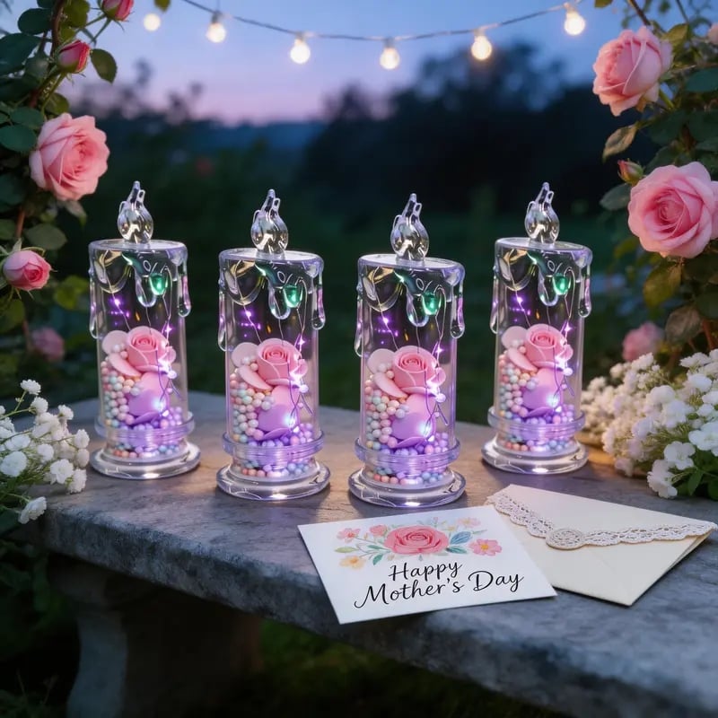 💖 Oferta ograniczona czasowo z okazji Dnia Matki 🌹 Lampa w kształcie róży