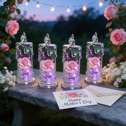 💖 Oferta ograniczona czasowo z okazji Dnia Matki 🌹 Lampa w kształcie róży