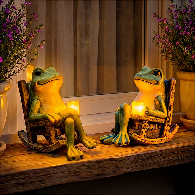 Świecąca żaba ogrodow