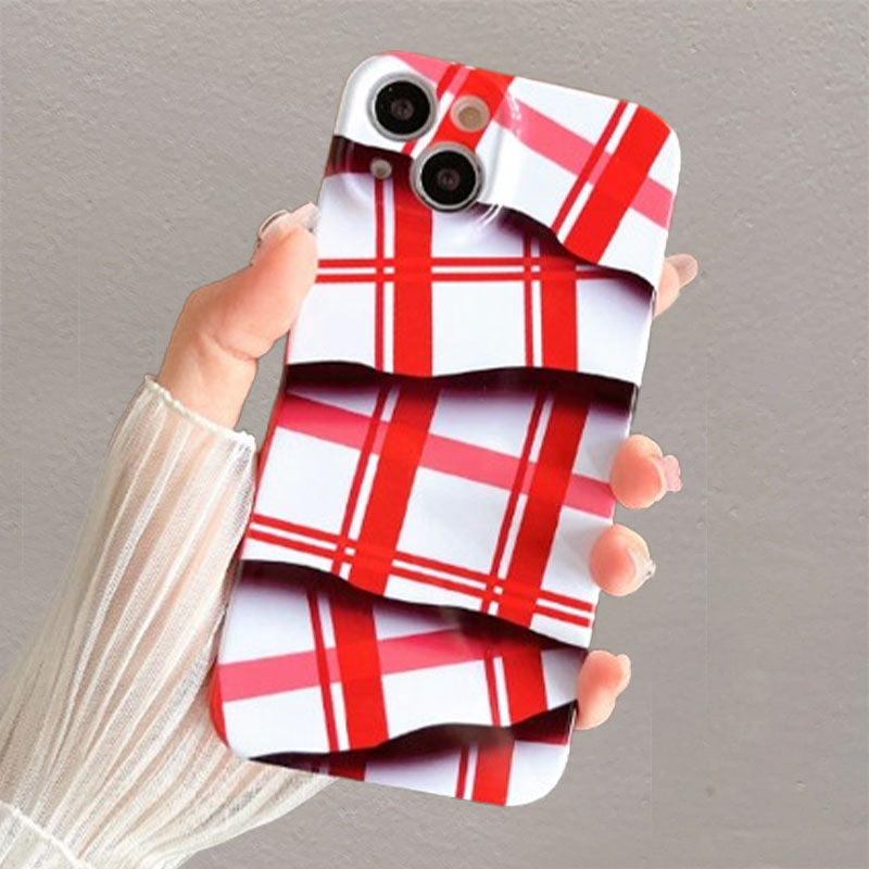 🌈Kleurcontrast Gestreepte Film Telefoonhoesje📱