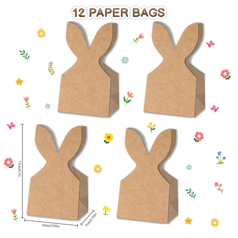 🐰 Torby prezentowe Kraft z wielkanocnym króliczkiem