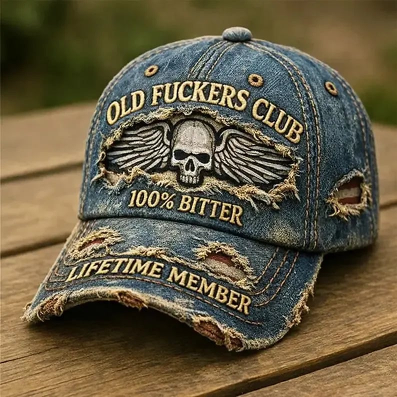 🧢Old F*ckers Club – Czapka baseballowa vintage