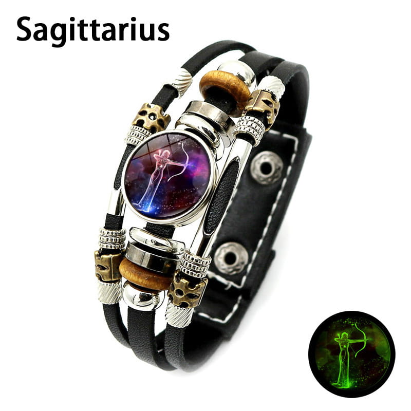 🌌 Bransoletka ze znakiem zodiaku świecąca w ciemnośc