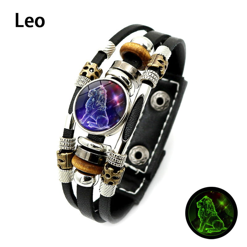 🌌 Bransoletka ze znakiem zodiaku świecąca w ciemnośc