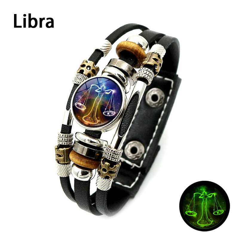 🌌 Bransoletka ze znakiem zodiaku świecąca w ciemnośc