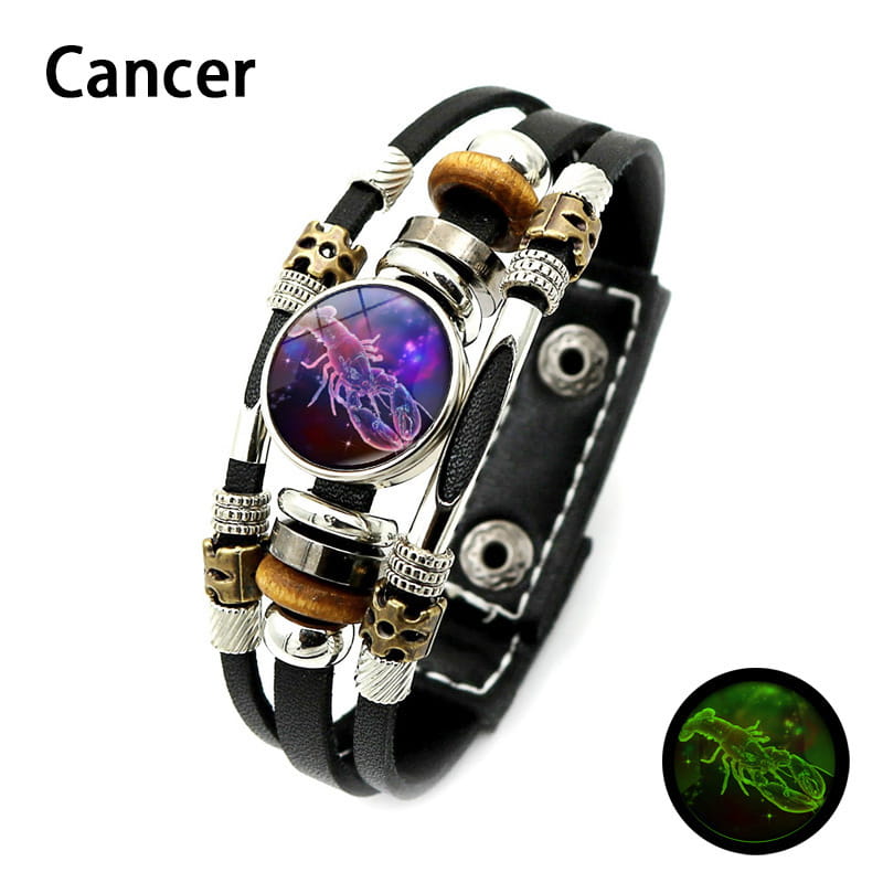 🌌 Bransoletka ze znakiem zodiaku świecąca w ciemnośc