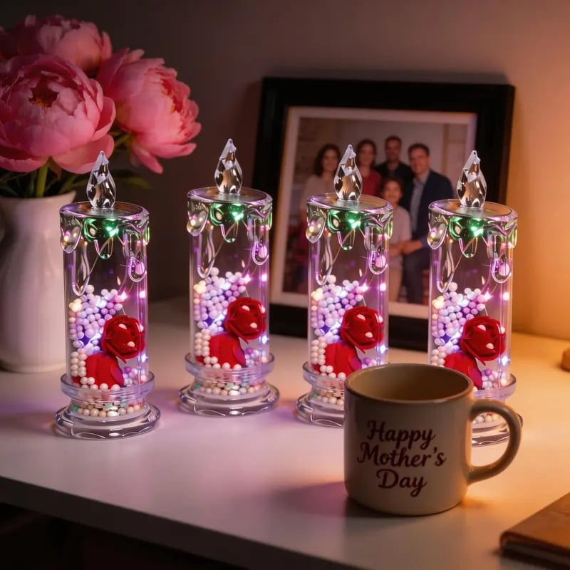💖 Oferta ograniczona czasowo z okazji Dnia Matki 🌹 Lampa w kształcie róży