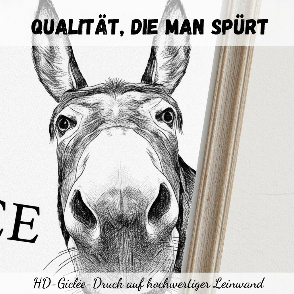 🧻Zabawna dekoracja ścienna do łazienki - obrazek z osiołkiem i napisem „Nice Ass” (Nice ass)