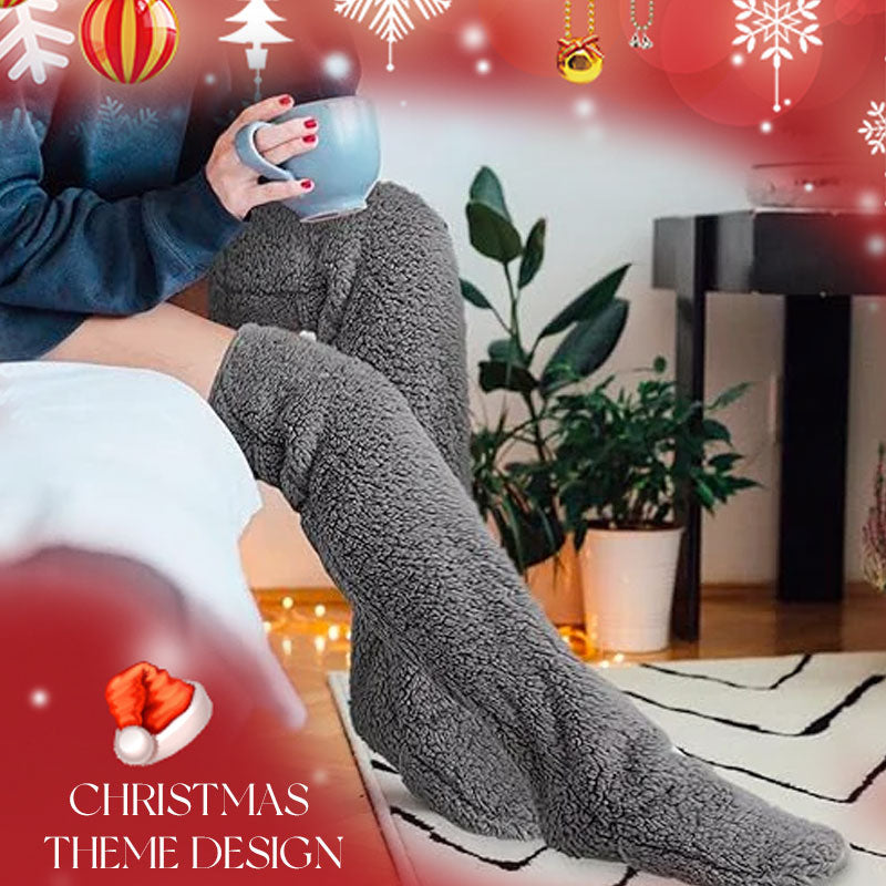 Ganzendons kniekousen voor Kerstmis