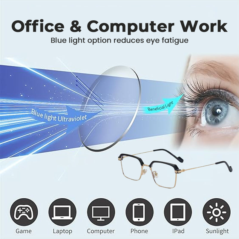 Okulary fotochromowe – automatycznie przyciemniające, blokujące niebieskie światło UV400