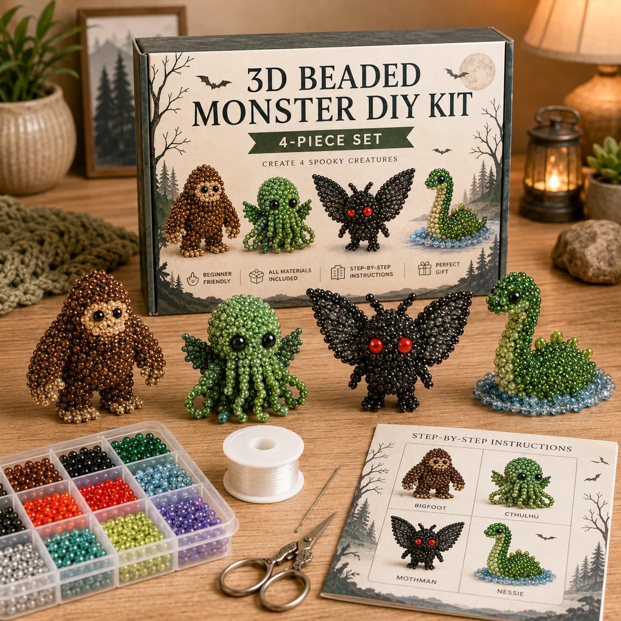 🧵✨ Mały zestaw DIY z koralikowymi zwierzątkami 3