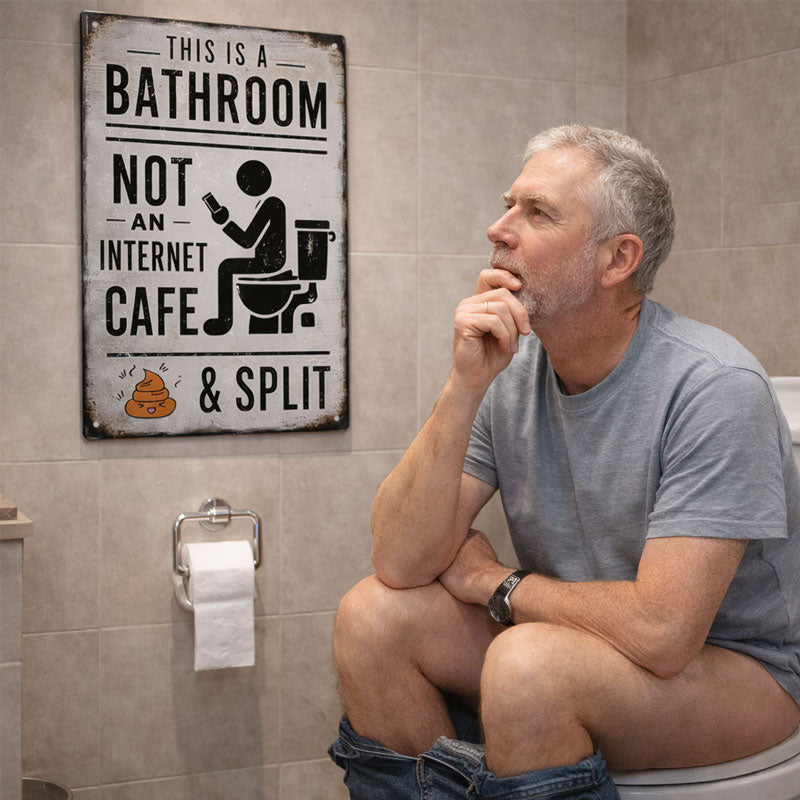 🚽 To jest łazienka, a nie kawiarenka internetowa