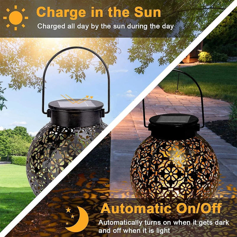 ✨ Lampa solarna w kształcie pustego latarenki✨