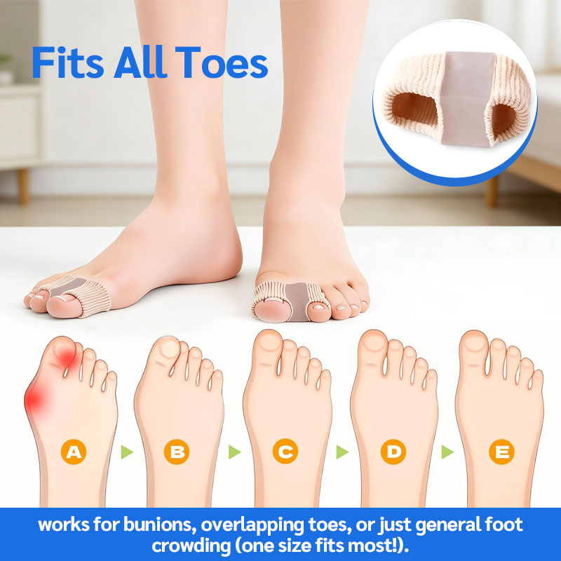 🦶✨ Toe Separator & Bunion Corrector – Smärtfri Hallux Valgus & Overlapping Toe Relief för Damer & Herrar! ✨👟