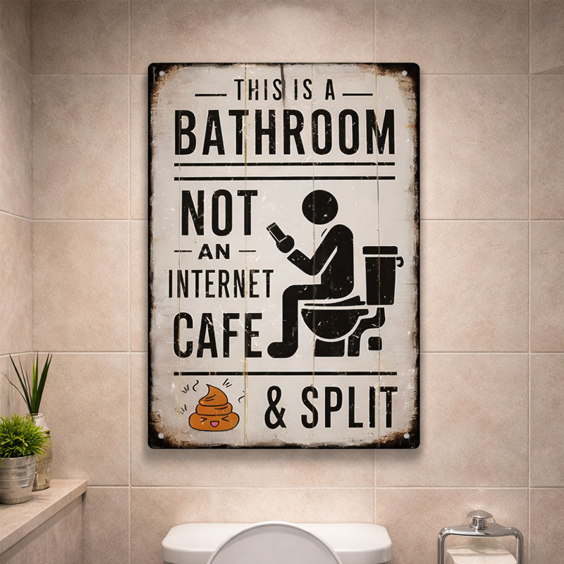 🚽 To jest łazienka, a nie kawiarenka internetowa