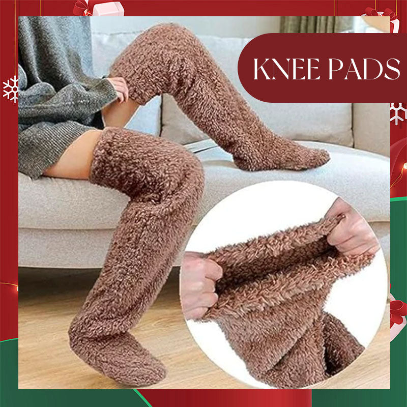 Ganzendons kniekousen voor Kerstmis