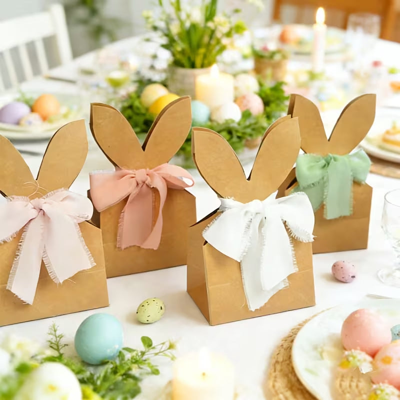 🐰 Torby prezentowe Kraft z wielkanocnym króliczkiem