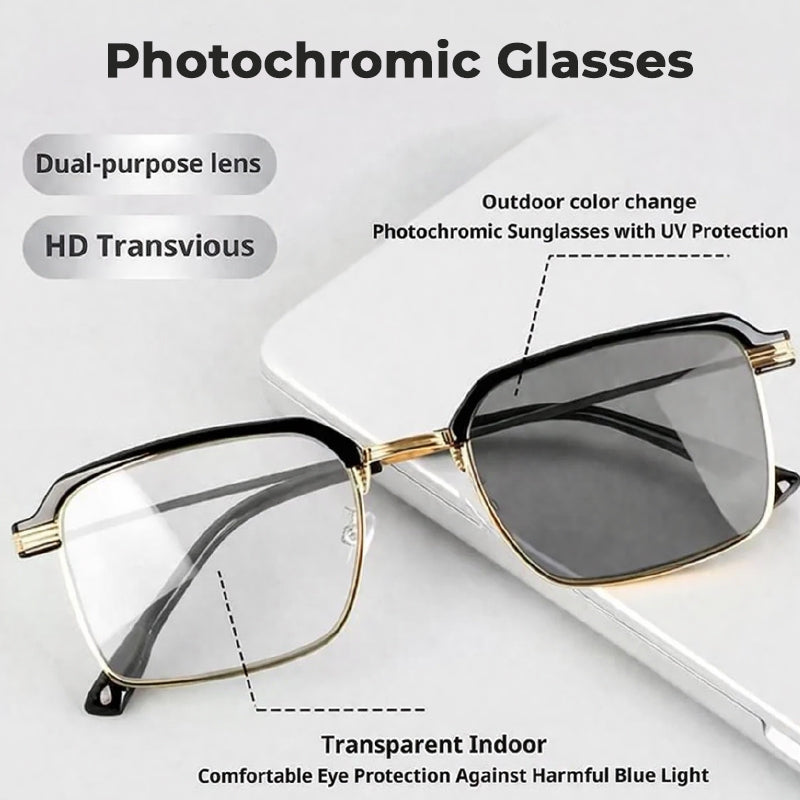 Okulary fotochromowe – automatycznie przyciemniające, blokujące niebieskie światło UV400