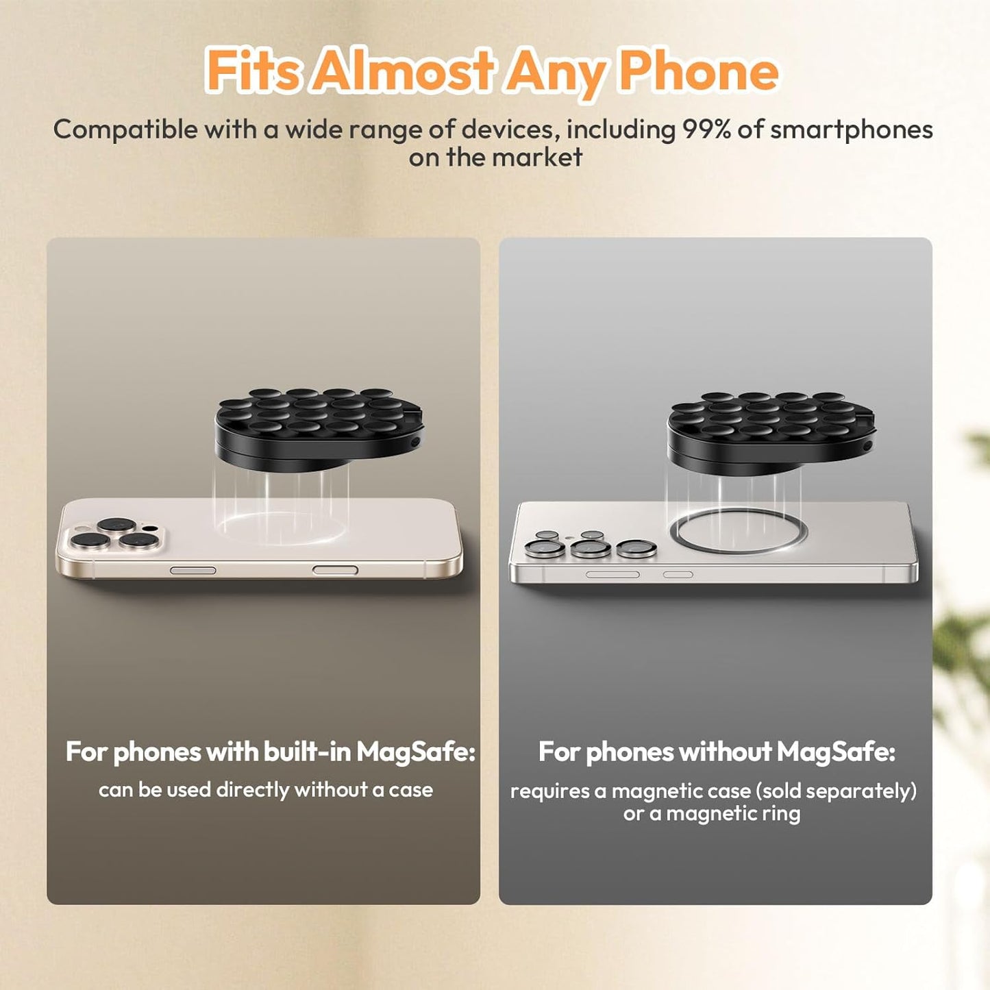🔥 Magnetyczny uchwyt na telefon 3 w 1 z przyssawką