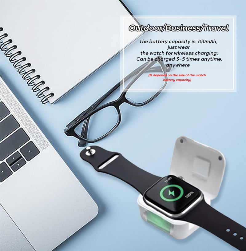 Draagbare draadloze powerbank voor Smartwatches