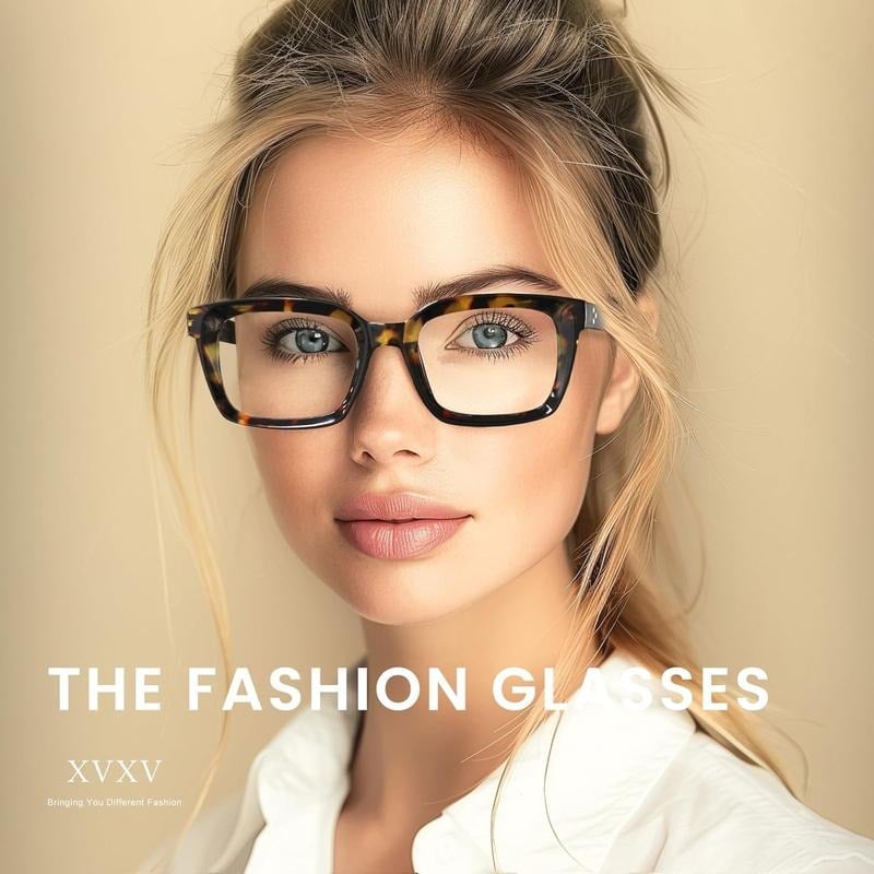 🔥Oferta specjalna – ✨👓Okulary do czytania w kolorze skorupy żółwia – duże, kwadratowe okulary z filtrem światła niebieskiego