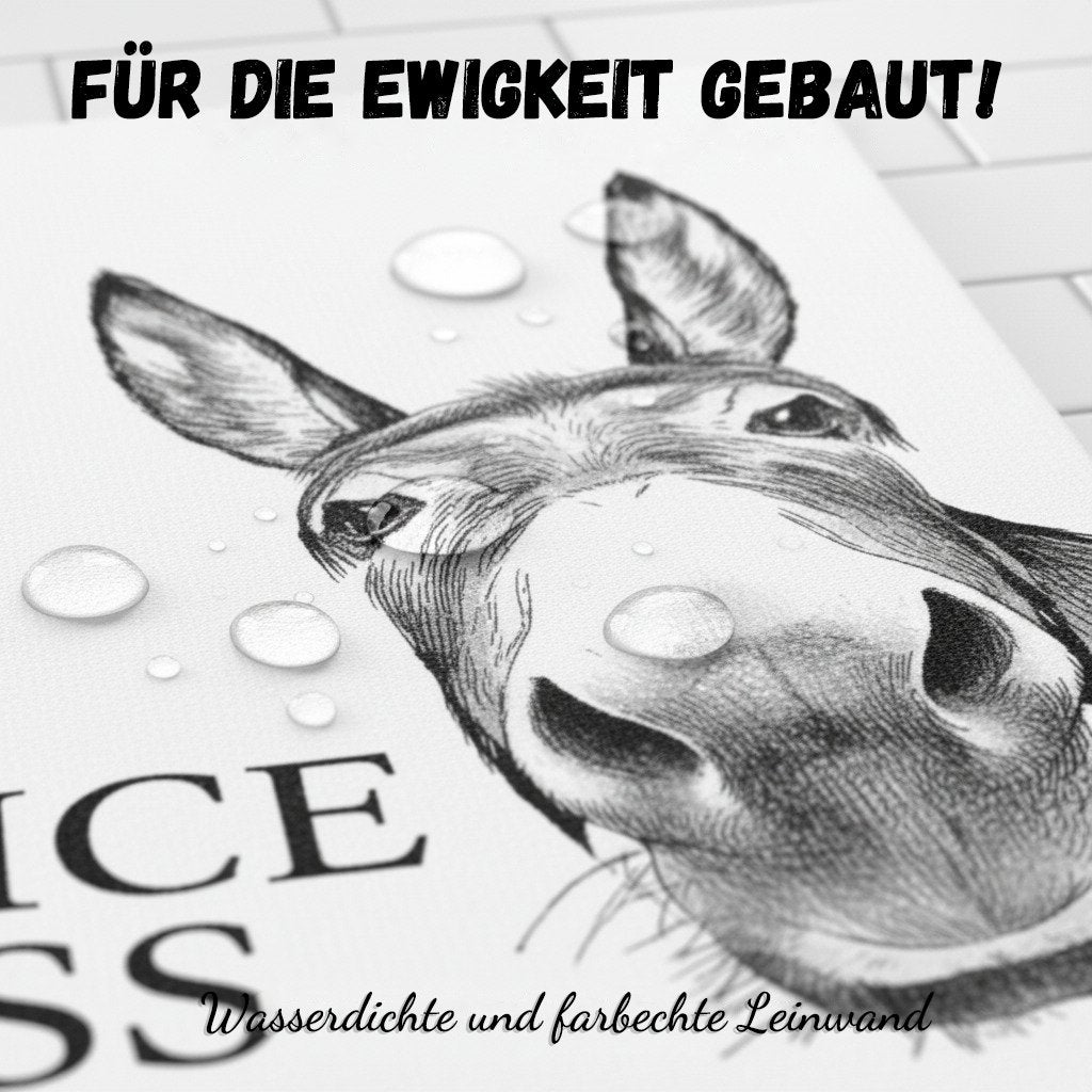🧻Zabawna dekoracja ścienna do łazienki - obrazek z osiołkiem i napisem „Nice Ass” (Nice ass)