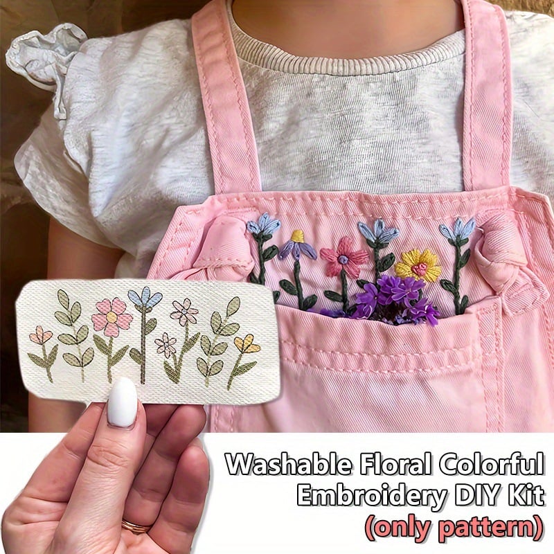 🌸Kwiaty Wzory kwiatowe Wzory do haftu – naklejanie i haftowanie dla początkujących