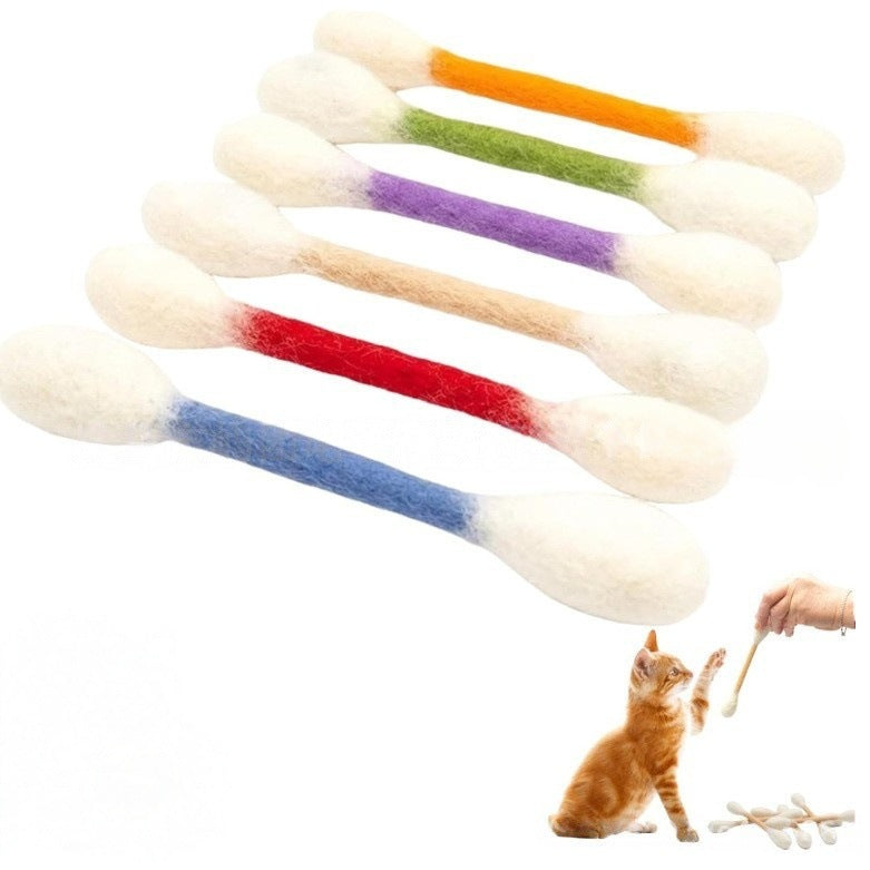 🐾Duże zabawki z wacików z kocimiętką (15 cm) – ręcznie robione, trwałe, bezpieczne i zabawn