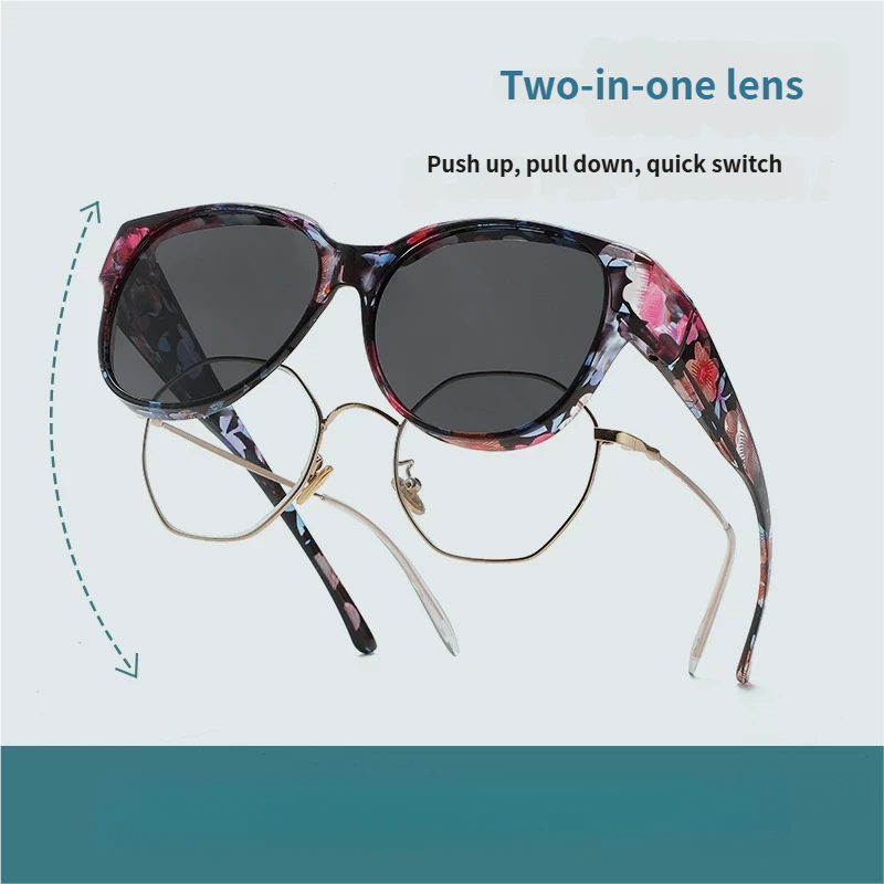 🕶 Nowe okulary przeciwsłoneczne w kształcie kocich oczu w bardzo dużym rozmiarze, z soczewkami polaryzacyjnymi i ochroną UV40