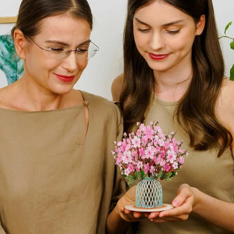 💌 Ekskluzywna oferta na Walentynki: Trójwymiarowa kartka pop-up z motywem kwitnącej wiśni – idealna pamiątka dla miłośników kartek ❤️