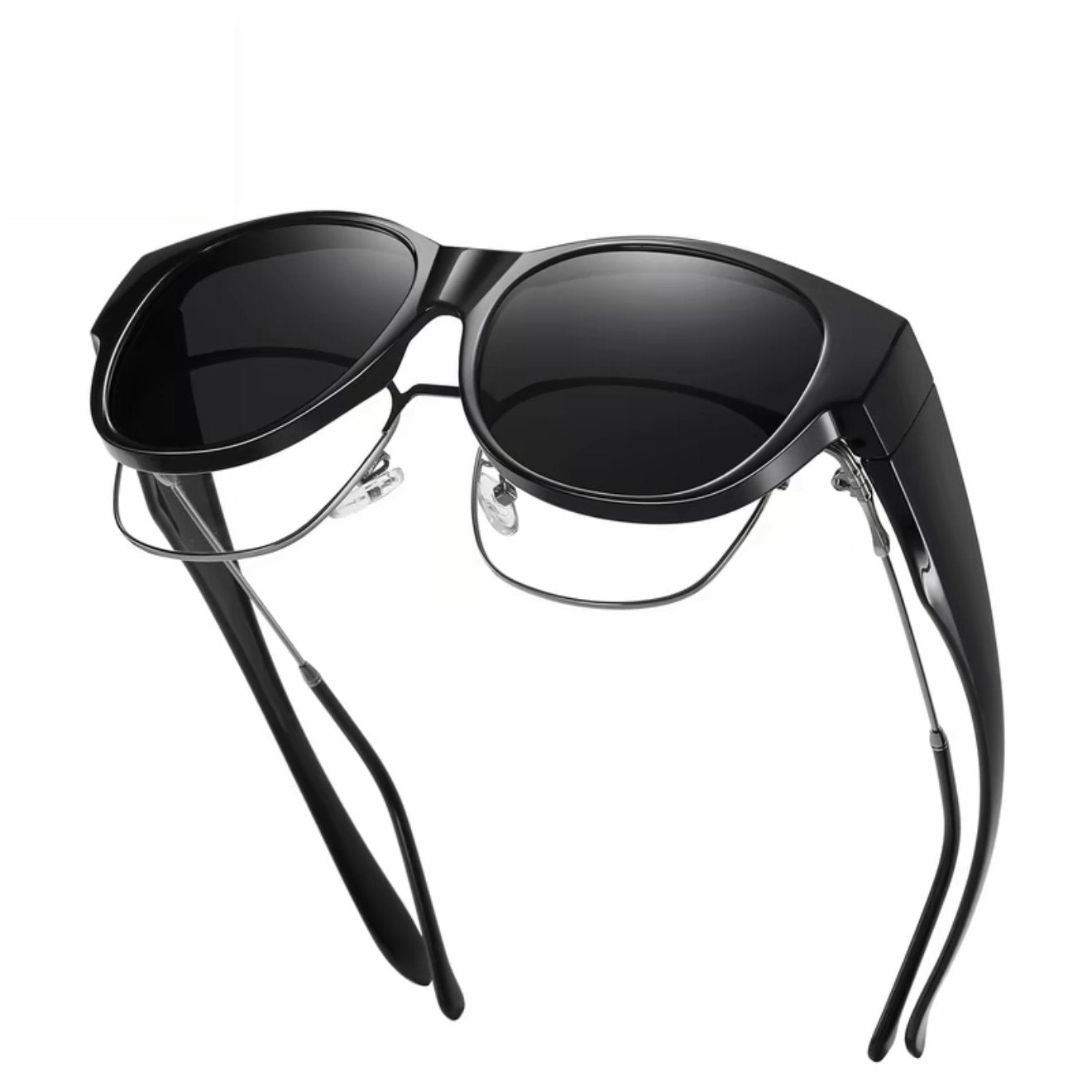 🕶 Nowe okulary przeciwsłoneczne w kształcie kocich oczu w bardzo dużym rozmiarze, z soczewkami polaryzacyjnymi i ochroną UV40
