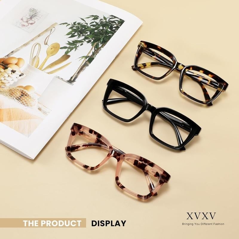 🔥Oferta specjalna – ✨👓Okulary do czytania w kolorze skorupy żółwia – duże, kwadratowe okulary z filtrem światła niebieskiego