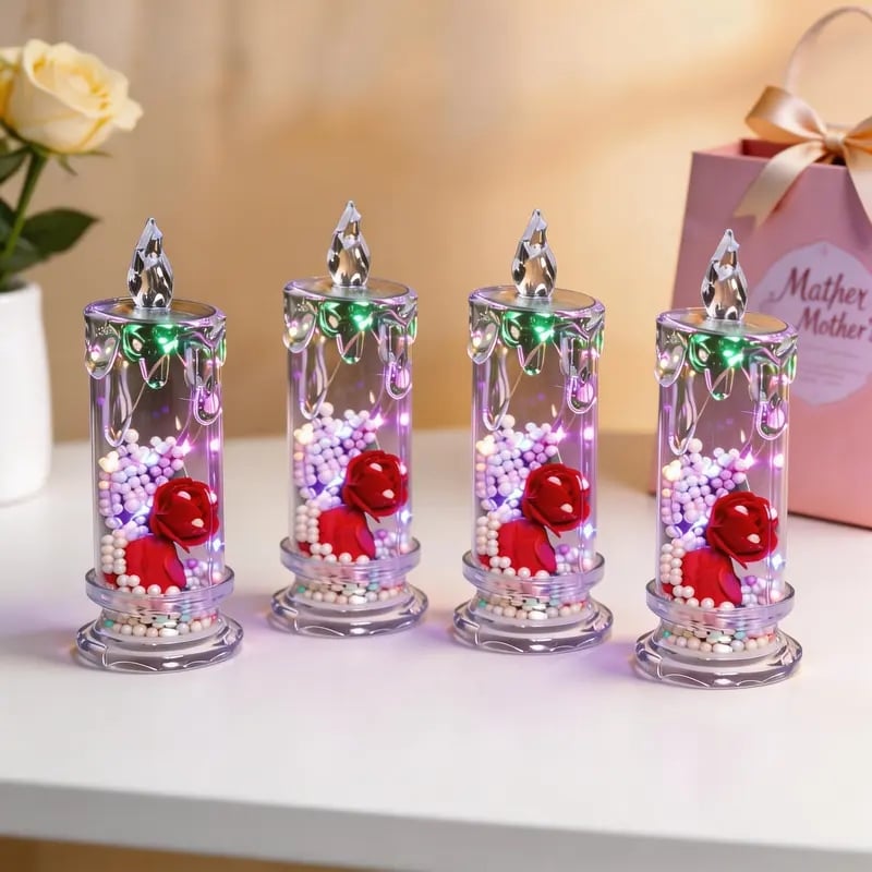 💖 Oferta ograniczona czasowo z okazji Dnia Matki 🌹 Lampa w kształcie róży