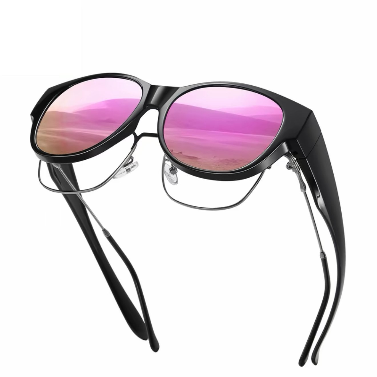 🕶 Nowe okulary przeciwsłoneczne w kształcie kocich oczu w bardzo dużym rozmiarze, z soczewkami polaryzacyjnymi i ochroną UV40