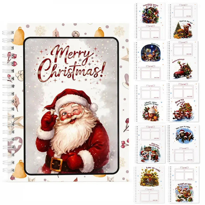 🔥🎁70 % RABATT!!! – Bereit für Weihnachten! 🎅 Weihnachtskartenheft – 👍 DIY-Heft mit Spiralbindung für Weihnachtskarten